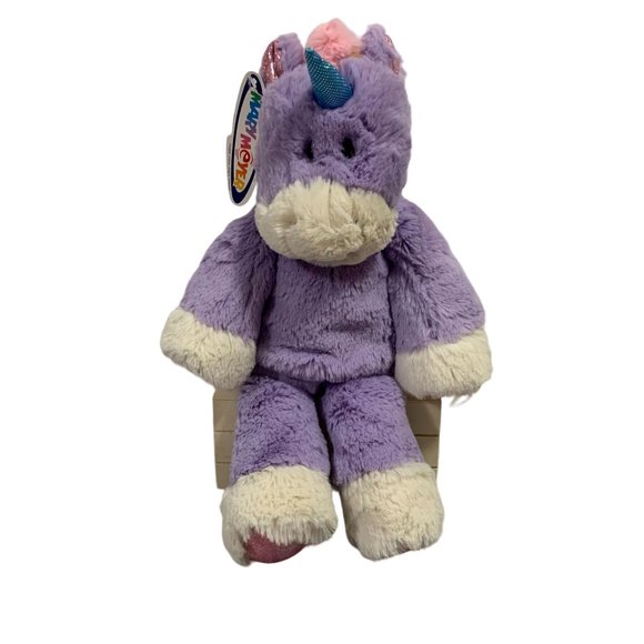 Rare HTF Mary Meyer Marshmallow Purple Unicorn Plush Sample Tag NWT - Picture 1 of 11